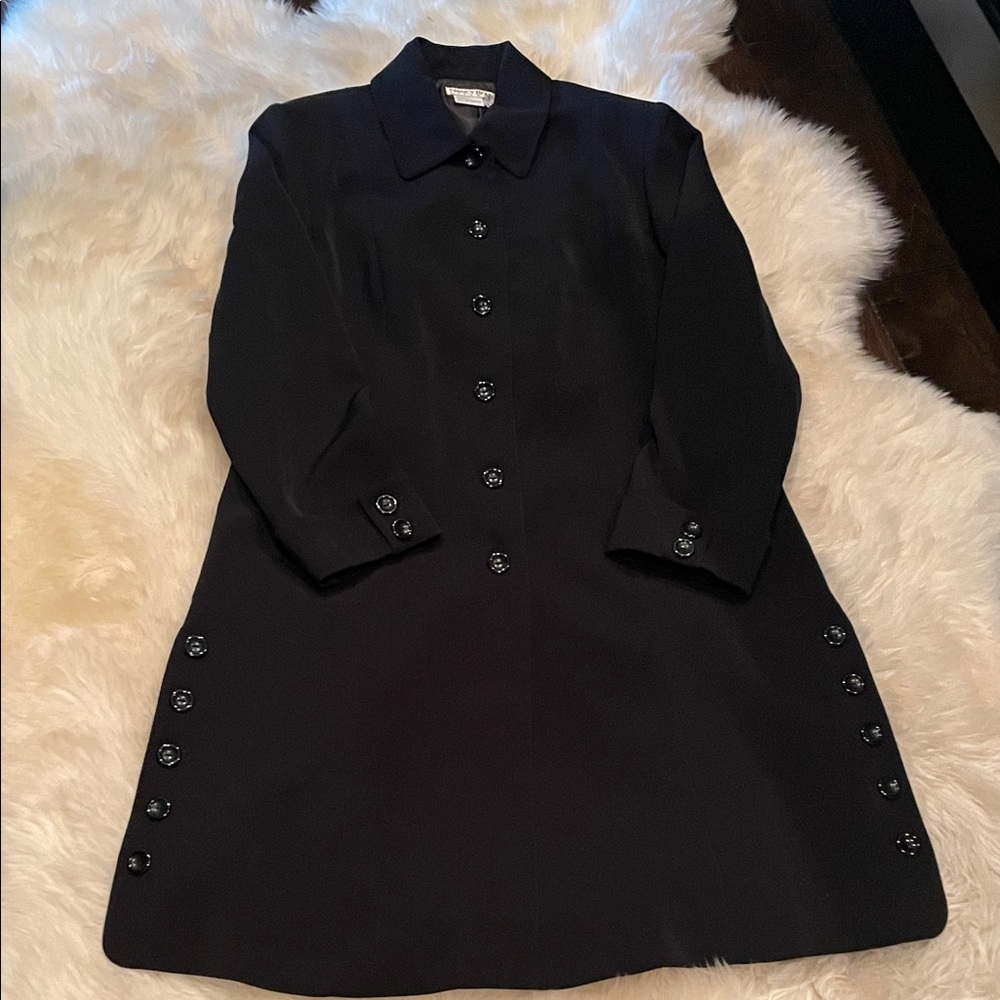 Classic Black Long Sleeve Coat
